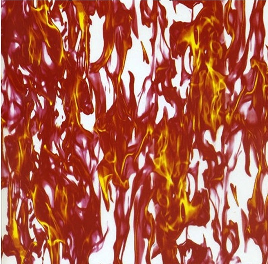 Red flames water transfer film, FMD133-5